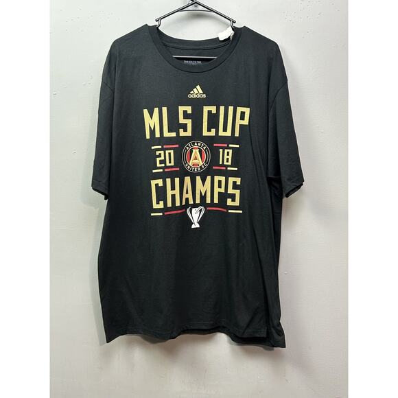 Atlanta United FC‎ Shirt Mens XL Black MLS Soccer 2018 Cup Champions Adidas Tee - Picture 1 of 6
